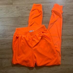fashion nova orange joggers